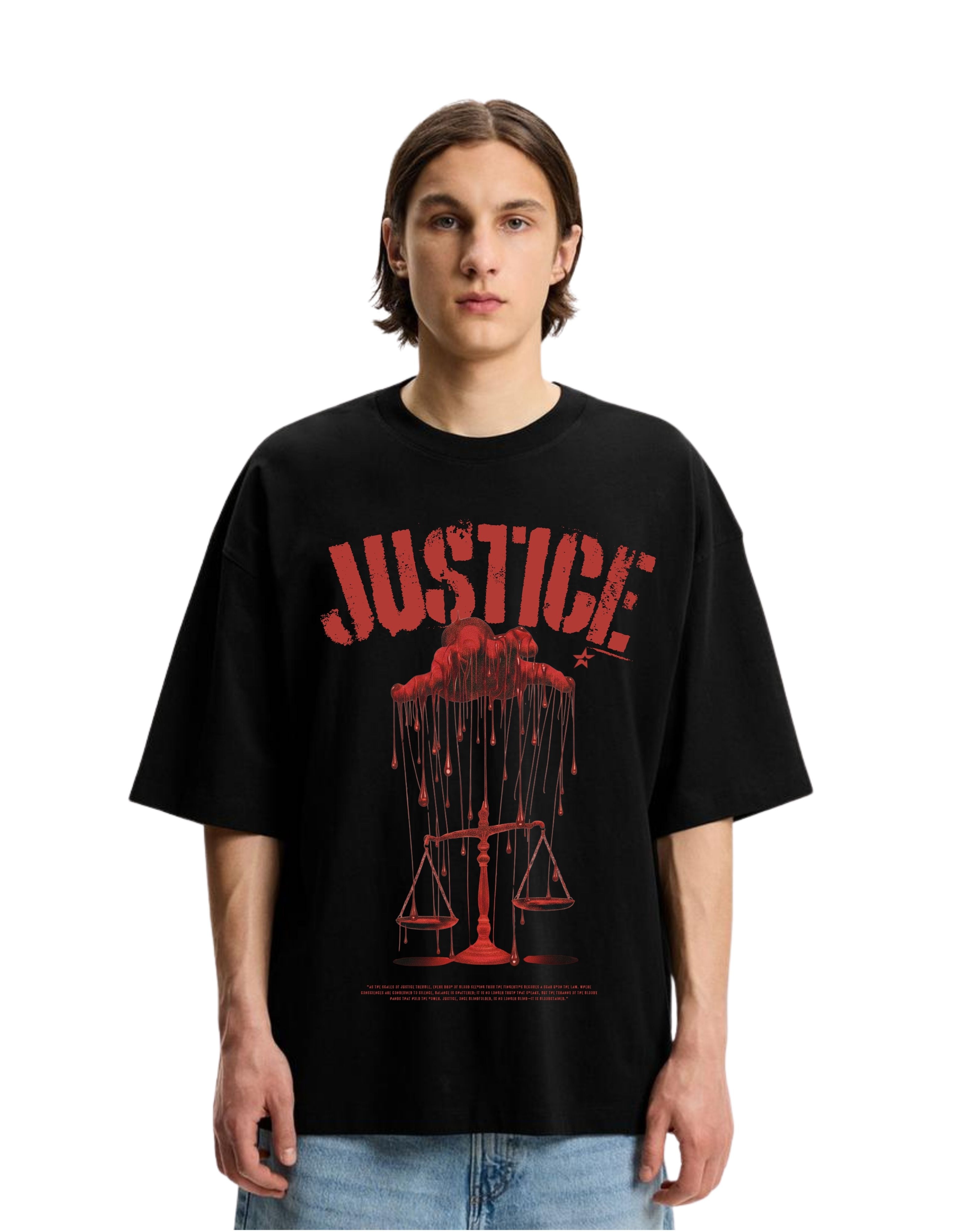 Oversize Tişört Justice